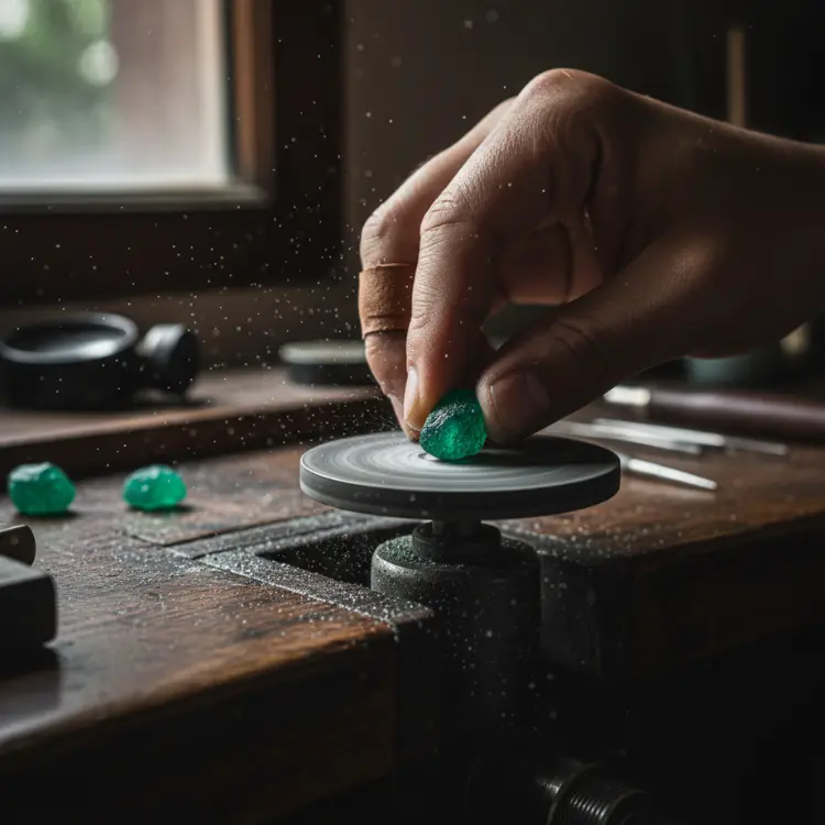 Proceso de Talla de Esmeralda Colombiana